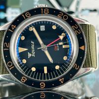 Squale Sub 39 Gmt Vintage Strap Black Squale sub