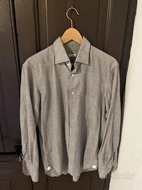 Camicia Borsa Milano bianca e grigia