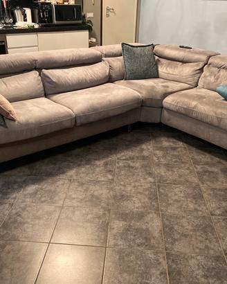 Divano letto con seduta relax elettrica