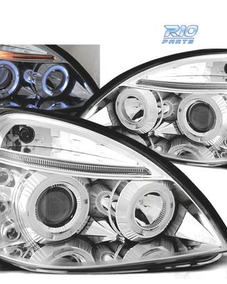 FARI OCCHI ANGEL PER RENAULT CLIO II 01-05 LED CRO