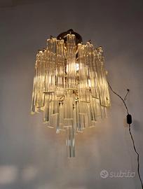 lampadario anni 70, stile Venini. Murano