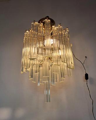 lampadario anni 70, stile Venini. Murano
