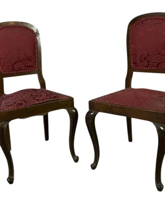 Sedie in legno con disegno