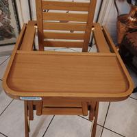 Seggiolone Foppapedretti Originale,in legno massel