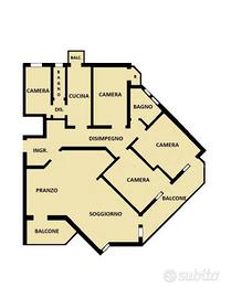 Appartamento di 212 m² con più di 5 locali e box a
