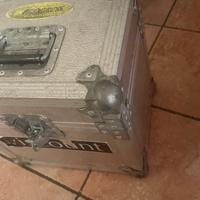 Baule per vinili vintage ( colore acciaio )