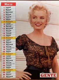 Marylin Pin-up Glamour Girls Calendario Cartoline
