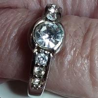 Anello vintage brillante – stile solitario