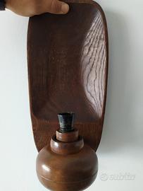 Lampadario in legno intagliato