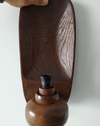 Lampadario in legno intagliato