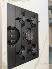 Piano cottura a gas Beko – vetro nero – 5 fuochi