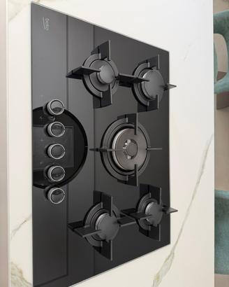 Piano cottura a gas Beko – vetro nero – 5 fuochi
