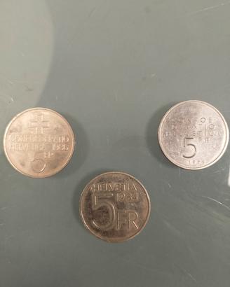 monete 5 franchi 