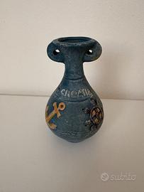 Vaso ceramica anfora ancoretta timone
