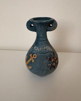 Vaso ceramica anfora ancoretta timone