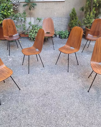 sette sedie design medea Vittorio nobili 