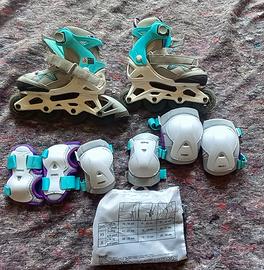 pattini roller + protezioni numero 29/32