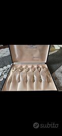 argento 800 servizio cucchiaini vintage 