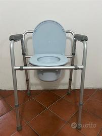 Sedile wc rialzato per anziani / disabili