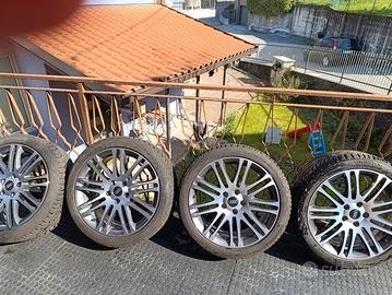 CERCHI IN LEGA PIÙ GOMME DIAMANTATI 18POLLICI