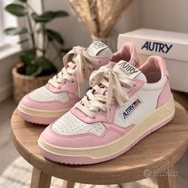 sneakers Autry color rosa e bianco - pari al nuovo