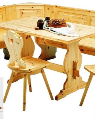 Mobili Rustici Giropanca Tavolo Sedie cd01