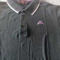polo nera kappa 