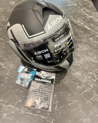 Casco Airoh mathisse 2 genius Grey Matt taglia L