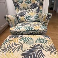 Poltrona+poggiapiedi Ikea