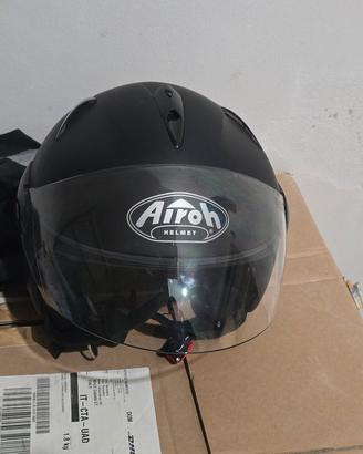 Casco Moto Jet Airoh – Colore Nero Opaco – Ottim
