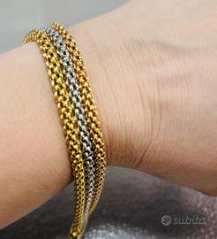 Bracciale donna Fope Oro 18Kt tre colori 