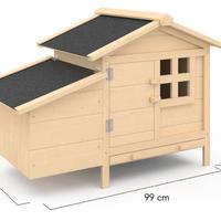 Pollaio rialzato per galline