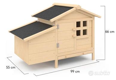 Pollaio rialzato per galline