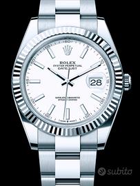 Rolex DJ 41 bianco 126334 oyster 2025 like new 