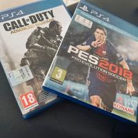 Pes 2018 e Call of Duty advanced warfare ps4 /5