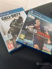 Pes 2018 e Call of Duty advanced warfare ps4 /5