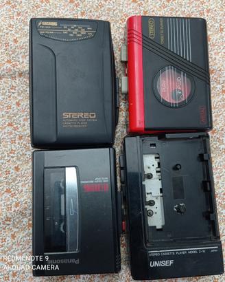 Lotto walkman vintage anni 80/90 da ricambi 