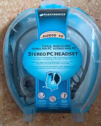 Cuffie stereo Plantronics con microfono 