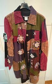 Cappottino-camicia patchwork