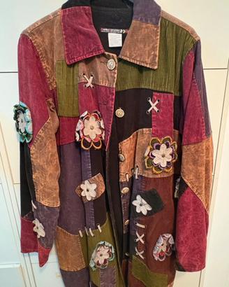 Cappottino-camicia patchwork