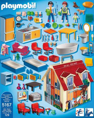 Playmobil casa omini sirene animali auto