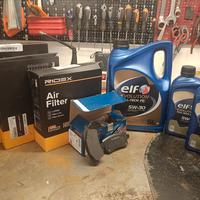 olio Elf 5/30 + pastiglie anteriori e filtri aria 