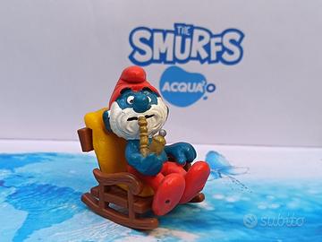 Puffi Puffo Nonno Sedia Dondolo 40228 Pipa scura