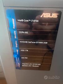 Computer Fisso Asus Intel i7-6700 Nvidia