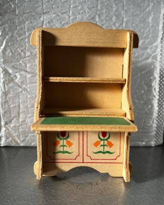 Scrittoio Bambola Bijou Mobile in Legno anni 80