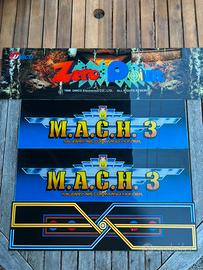 Pannello frontale cabinato arcade 4 pezzi