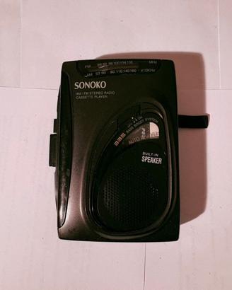 Walkman Sonoko - radio AM/FM e lettore cassette