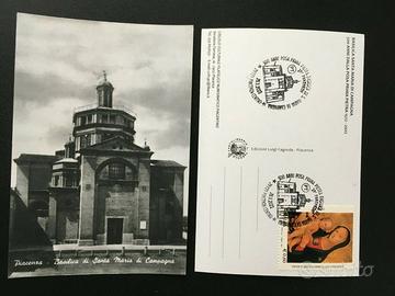 Cartolina Annullo Piacenza 500 anni S M Campagna