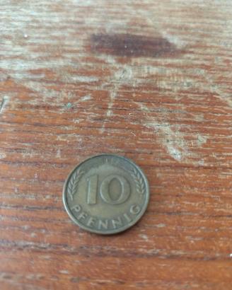 10 pfenning del 1950