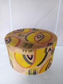 Cappelliera Grande Scatola rotonda vintage